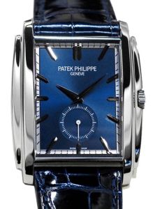 Patek Philippe Gondolo White Gold Blue Sunburst Index 5124G-011