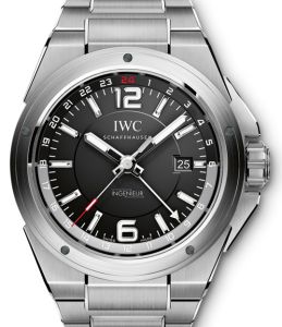 IWC Schaffhausen IW324402 Ingenieur Dual Time Black Arabic Index Stainless Steel 43mm Automatic 