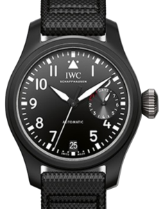 IWC Schaffhausen IW502001 Big Pilot's Watch Top Gun Black Arabic Ceramic Black Leather 46mm Automatic