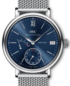 IWC Portofino Hand-Wound Eight Days IW510116 Blue Index Stainless Steel  45mm - BRAND NEW