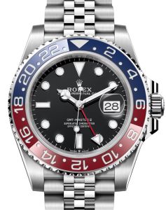 Rolex GMT-Master II "Pepsi" Steel Black Dial Jubilee Bracelet 126710BLRO - BRAND NEW