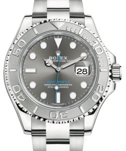 Rolex Yacht-Master 40 Stainless Steel Dark Rhodium Dial Platinum Bezel Oyster Bracelet 116622 - BRAND NEW